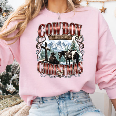 Cowboy Christmas DTF Transfer DTF Heat Press Transfer from Sweet Tee Transfers