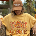 Gobble Fall Bows DTF Transfer DTF Heat Press Transfer from Sweet Tee Transfers