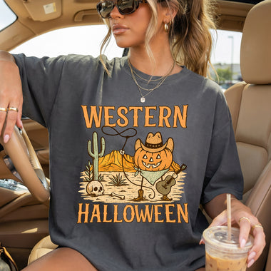 Western Halloween DTF Transfer DTF Heat Press Transfer from Sweet Tee Transfers
