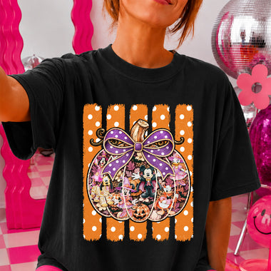Mouse and Friends Pumpkin DTF Transfer DTF Heat Press Transfer from Sweet Tee Transfers