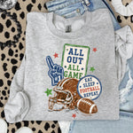 All Out All Game Football DTF Transfer DTF Heat Press Transfer from Sweet Tee Transfers