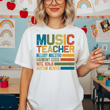 Music Teacher DTF Transfer DTF Heat Press Transfer from Sweet Tee Transfers