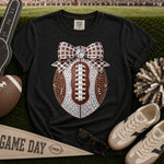 Football Faux Rhinestones DTF Transfer DTF Heat Press Transfer from Sweet Tee Transfers