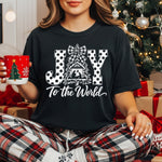 Joy to the World Polka Dot White DTF Transfer DTF Heat Press Transfer from Sweet Tee Transfers