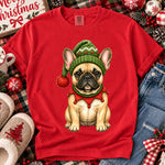 Christmas Dog Frenchie DTF Transfer DTF Heat Press Transfer from Sweet Tee Transfers