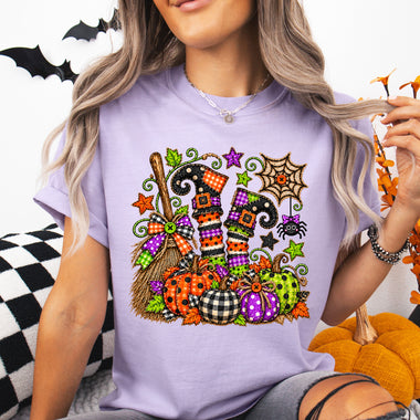 Bright Colors Witch Legs DTF Transfer DTF Heat Press Transfer from Sweet Tee Transfers