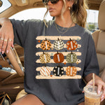 Fall Pumpkin Footballs DTF Transfer DTF Heat Press Transfer from Sweet Tee Transfers