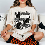 Three Black Cats Stripes DTF Transfer DTF Heat Press Transfer from Sweet Tee Transfers