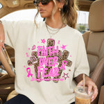 Faith Over Fear Breast Cancer Awareness DTF Transfer DTF Heat Press Transfer from Sweet Tee Transfers