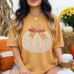 Lace Pumpkin Bow DTF Transfer DTF Heat Press Transfer from Sweet Tee Transfers