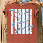 Jesus Loves You Pastels DTF Transfer DTF Heat Press Transfer from Sweet Tee Transfers