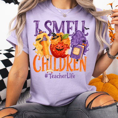 I Smell Children Halloween Teacher #TeacherLife DTF Transfer DTF Heat Press Transfer from Sweet Tee Transfers