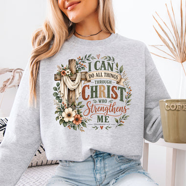 I Can Do All Things Through Christ DTF Transfer DTF Heat Press Transfer from Sweet Tee Transfers