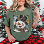 Funny Snowman Face DTF Transfer DTF Heat Press Transfer from Sweet Tee Transfers