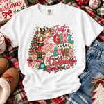 Just a Girl Who Loves Christmas DTF Transfer DTF Heat Press Transfer from Sweet Tee Transfers