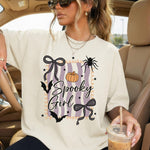 Spooky Girl Halloween Stripes DTF Transfer DTF Heat Press Transfer from Sweet Tee Transfers
