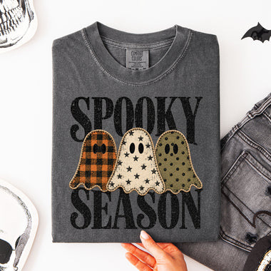 Spooky Season Three Ghost DTF Transfer DTF Heat Press Transfer from Sweet Tee Transfers