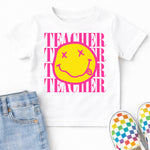 Nirvana Teacher Smiley Face DTF Transfer DTF Heat Press Transfer from Sweet Tee Transfers
