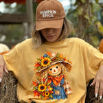 Fall Scarecrow Flowers DTF Transfer DTF Heat Press Transfer from Sweet Tee Transfers
