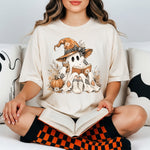 Fall Ghost Reading DTF Transfer DTF Heat Press Transfer from Sweet Tee Transfers