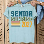 Senior Sunrise 2027 DTF Transfer DTF Heat Press Transfer from Sweet Tee Transfers