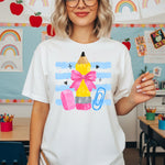 Preppy Fingerpaint Pencil DTF Transfer DTF Heat Press Transfer from Sweet Tee Transfers