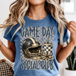 Game Day Social Club Checkered DTF Transfer DTF Heat Press Transfer from Sweet Tee Transfers