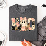 Bow Faux Quilt Pink Ghost Boo DTF Transfer DTF Heat Press Transfer from Sweet Tee Transfers