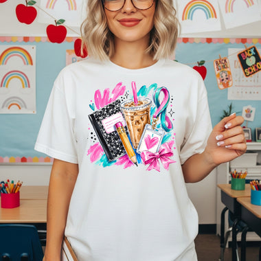 Preppy School Necessities DTF Transfer DTF Heat Press Transfer from Sweet Tee Transfers