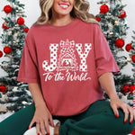 Joy to the World Polka Dot White DTF Transfer DTF Heat Press Transfer from Sweet Tee Transfers