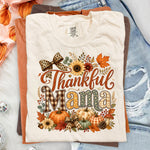 Thankful MAMA Fall Pumpkin DTF Transfer DTF Heat Press Transfer from Sweet Tee Transfers