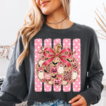 Pink Striped Polkadot Fall DTF Transfer DTF Heat Press Transfer from Sweet Tee Transfers