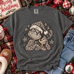 Vintage Green Guy and Dog Distressed Leopard DTF Transfer DTF Heat Press Transfer from Sweet Tee Transfers