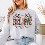 Believe John 14:1 Floral Leopard DTF Transfer DTF Heat Press Transfer from Sweet Tee Transfers