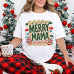 Merry MAMA Christmas Vibes DTF Transfer DTF Heat Press Transfer from Sweet Tee Transfers