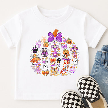 Mouse and Friends Pumpkin DTF Transfer DTF Heat Press Transfer from Sweet Tee Transfers