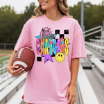 Chargers School Mascot DTF Transfer – Checkered Design DTF Heat Press Transfer from Sweet Tee Transfers