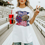 Friday Night Lights Navy and Red DTF Transfer DTF Heat Press Transfer from Sweet Tee Transfers