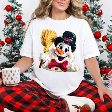 Crochet Yarn Snowman DTF Transfer DTF Heat Press Transfer from Sweet Tee Transfers