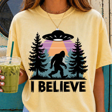 I Believe Big Foot DTF Transfer DTF Heat Press Transfer from Sweet Tee Transfers