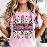 Counselor Pencils DTF Transfer DTF Heat Press Transfer from Sweet Tee Transfers