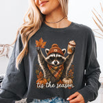 Tis the Season Raccoon DTF Transfer DTF Heat Press Transfer from Sweet Tee Transfers