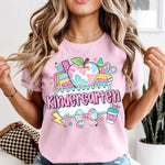 Pastel Apple Kindergarten DTF Transfer DTF Heat Press Transfer from Sweet Tee Transfers