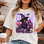 Witch Dog Witch Striped DTF Transfer DTF Heat Press Transfer from Sweet Tee Transfers