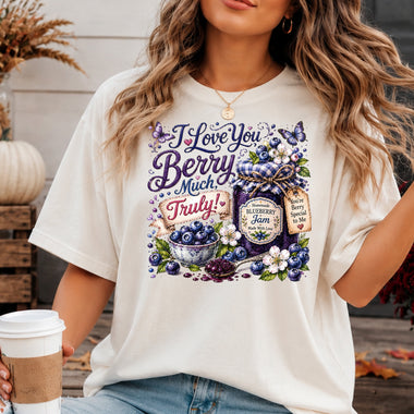 I Love You Berry Much DTF Transfer DTF Heat Press Transfer from Sweet Tee Transfers