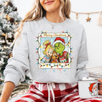 Merry Christmas Holiday Cartoon Art Frame Christmas Lights DTF Transfer DTF Heat Press Transfer from Sweet Tee Transfers