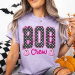 Boo Crew Polka Dots with Pink DTF Transfer DTF Heat Press Transfer from Sweet Tee Transfers