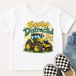 Easily Distracted by Tractors DTF Transfer DTF Heat Press Transfer from Sweet Tee Transfers