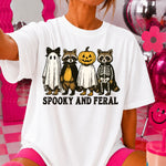 Spooky and Feral Ghost Raccoon Halloween DTF Transfer DTF Heat Press Transfer from Sweet Tee Transfers
