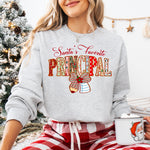 Santa's Favorite Principal Christmas DTF Transfer DTF Heat Press Transfer from Sweet Tee Transfers